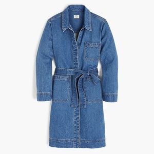 NWT J.Crew denim trench coat